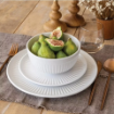 Picture of Over&Back 12-piece Porcelain Dinnerware Set - White 