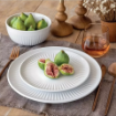 Picture of Over&Back 12-piece Porcelain Dinnerware Set - White 