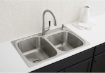 Picture of Kohler Double-bowl kitchen sink with Faucet - Full Kit  - Vibrant Stainless