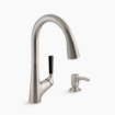 Picture of Kohler Double-bowl kitchen sink with Faucet - Full Kit  - Vibrant Stainless