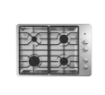 Picture of GE® 30" Built-In Gas Cooktop with Dishwasher-Safe Grates - Stianless Steel