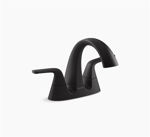 Picture of Sterling Plumbing MEDLEY® Centerset bathroom sink faucet - Matte Black  