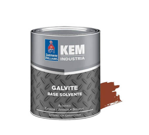 Picture of Sherwin-Williams Kem Galvite Solvent Base Satin Red - 1 Gallon