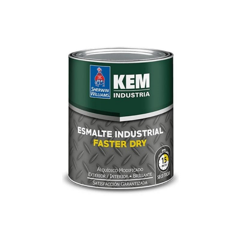 Picture of Sherwin-Williams Kem Industrial Enamel Fast Dry Inkable 1 Gallon - Gloss Alumium (NO LEAFING) 