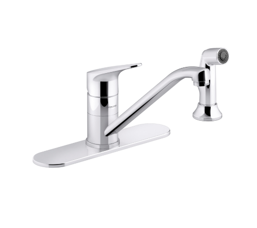 Picture of Sterling Valton® Single-handle kitchen sink faucet with sidespray - Polished Chrome