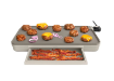 Picture of Bella 12" x 22" XL Griddle with Warming Tray - Oatmilk