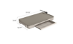 Picture of Bella 12" x 22" XL Griddle with Warming Tray - Oatmilk