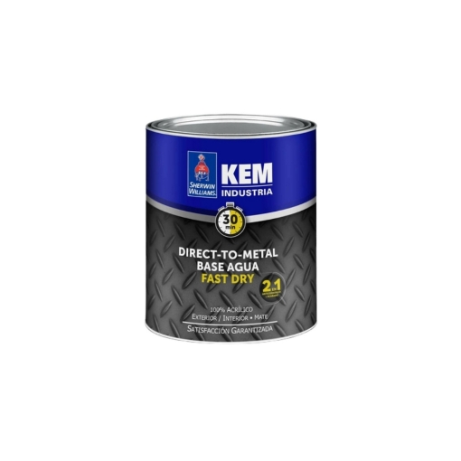Picture of Sherwin-Williams Kem DTM (Direct To Metal) Red Oxide Matte Anti-Corrosive Coating - 1 Gallon